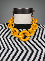 Collar Eslabón Pearly Yellow