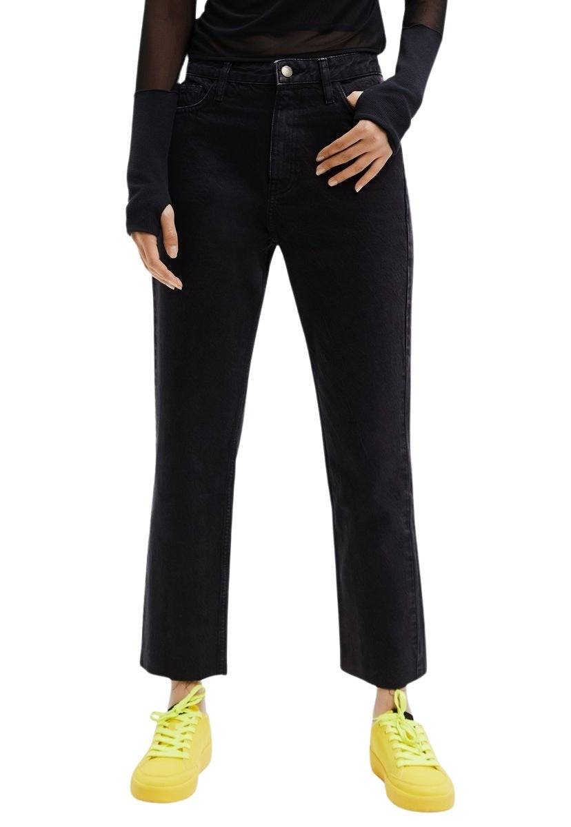 Desigual Black Cotton Women Jeans
