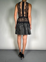 Vestido Layton Encaje Falda EcoCuero