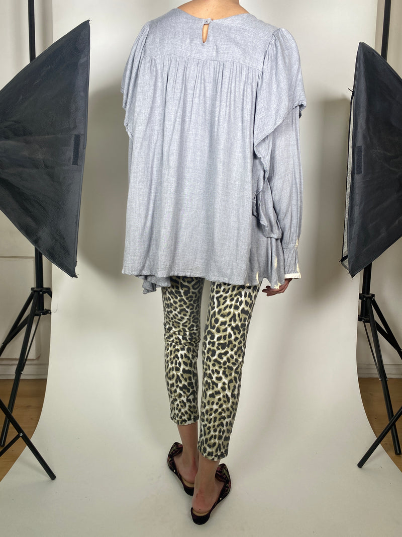 Blusa Gris Vuelos