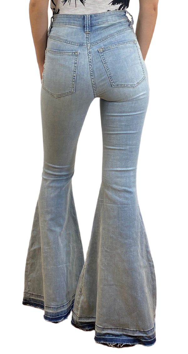 Pantalón Denim Palazzo