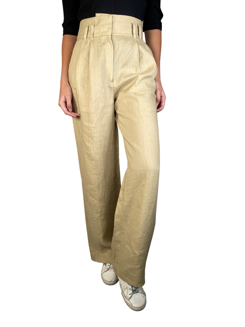 Pantalón Lino Beige
