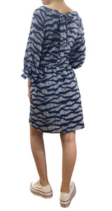 Vestido Azul Estampado