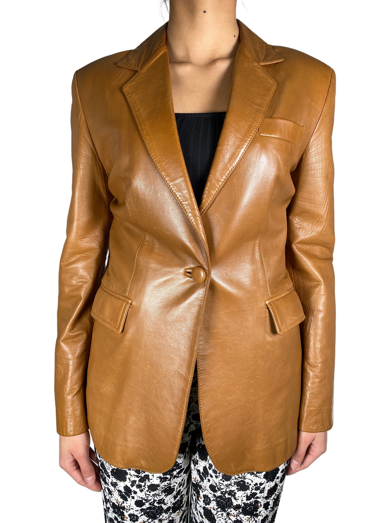 Blazer Cuero Café