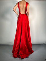 Vestido Rojo Satinado