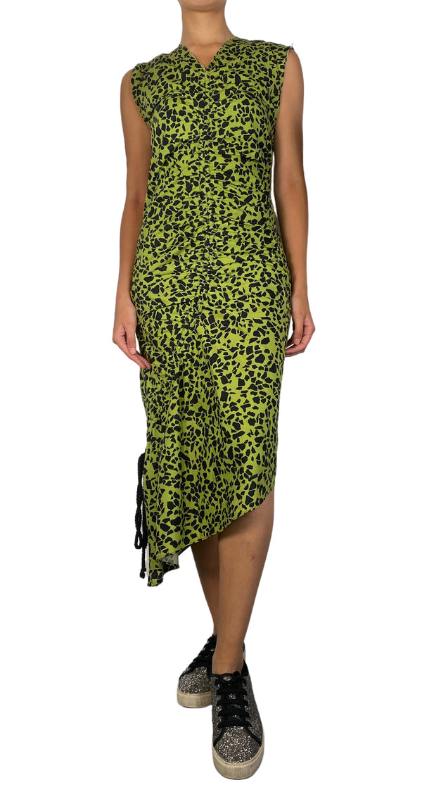 Vestido Fruncido Asimetrico