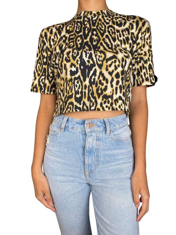 Crop Top Animal Print