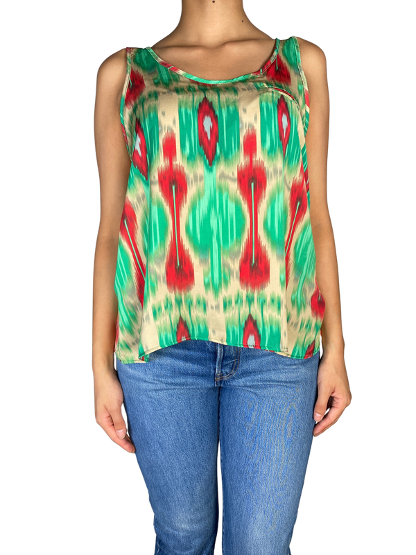 Top Cavetina Print Ikat
