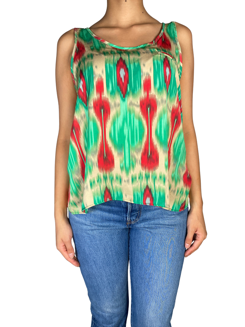 Top Cavetina Print Ikat
