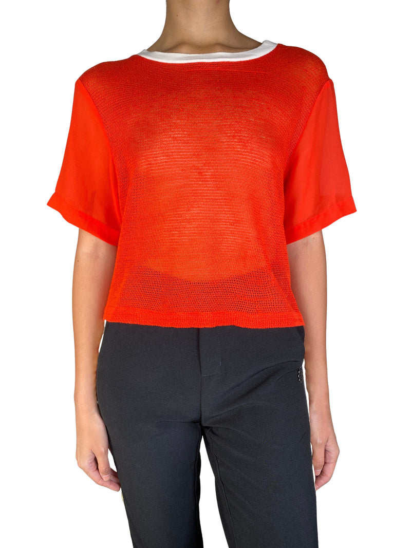 Polera de Lino Tejida