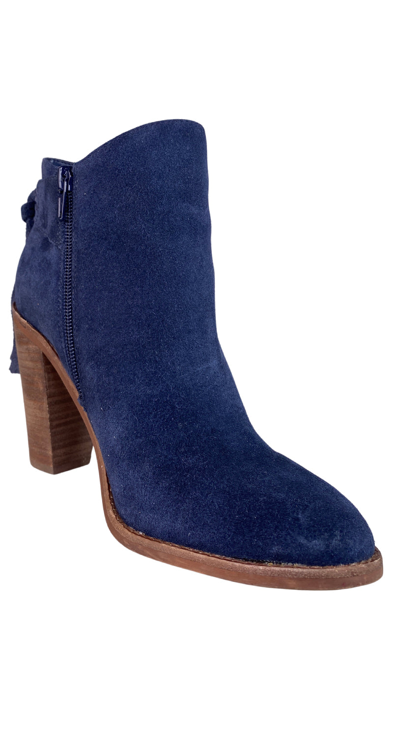 Botines Cuero Azul