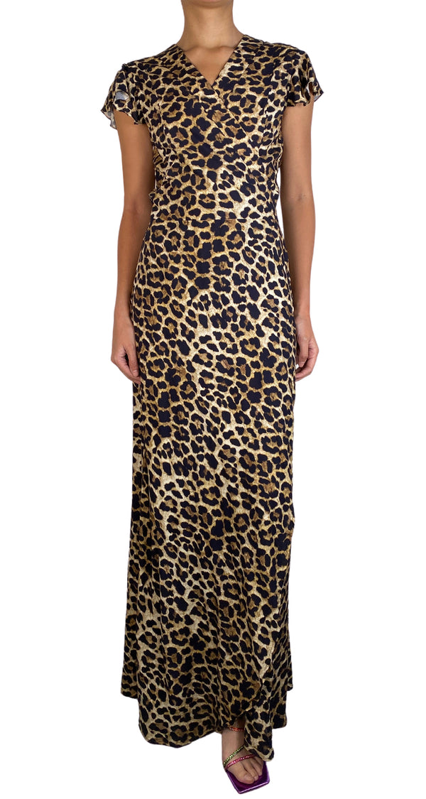 Vestido Wrap Animal Print
