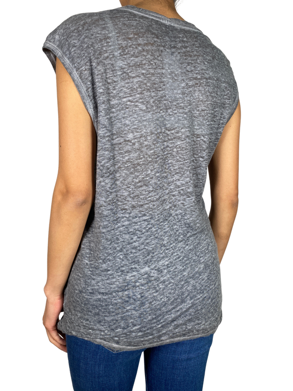 Polera Gris Estampada