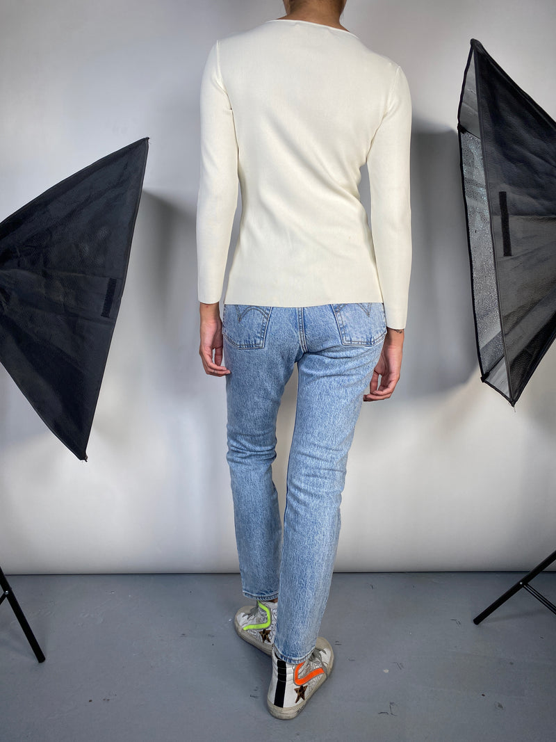 Sweater Lazo Crema