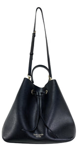 Cartera Cuero Negra
