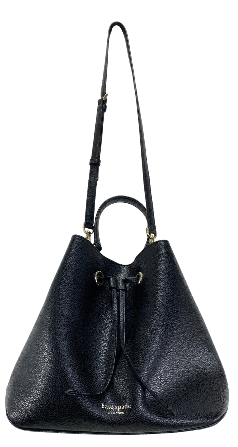 Cartera Cuero Negra