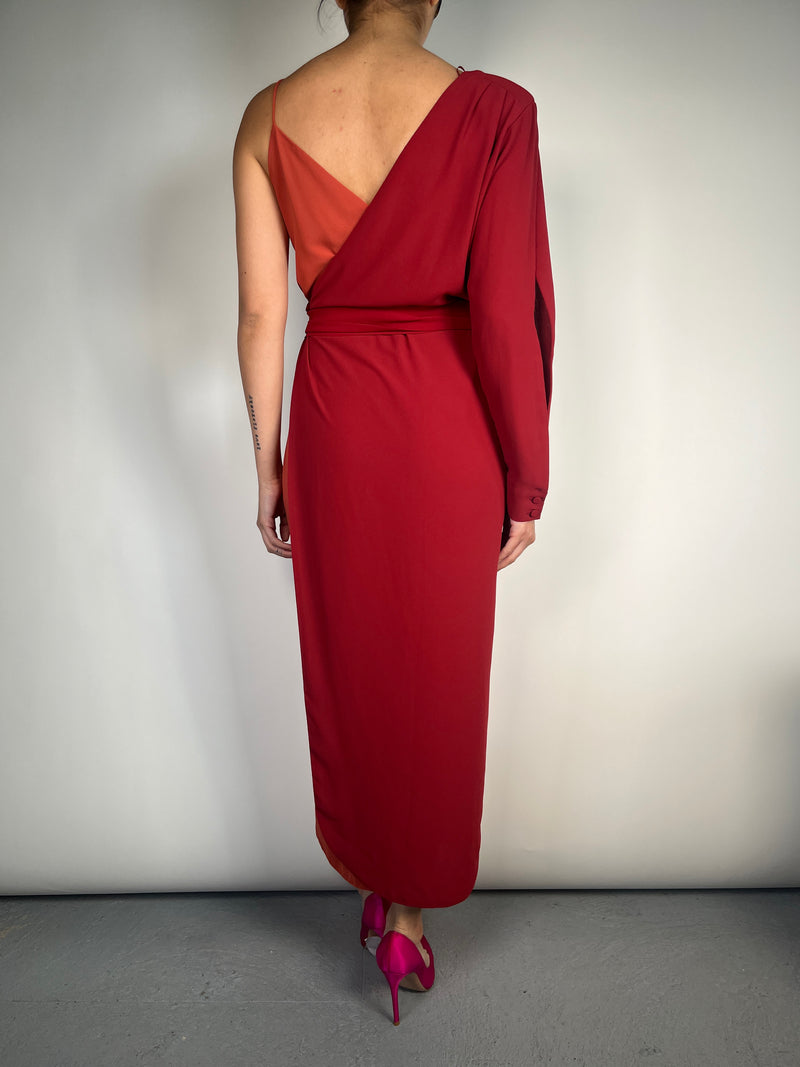 Vestido Maxi Bicolor R&N