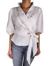Blusa Blanca Bordada