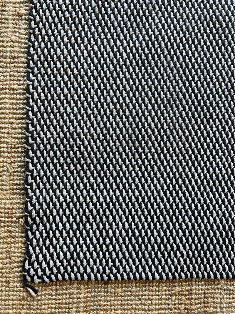 Alfombra Tejida Black and White