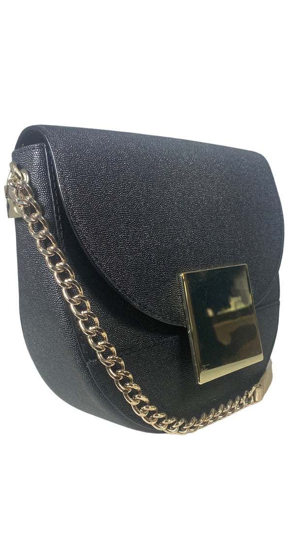 Cartera Cuero Negro