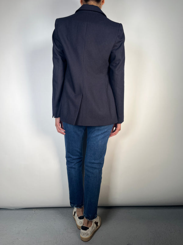 Blazer Rayas Lana