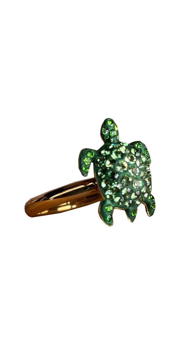 Anillo Tortuga Verde