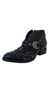 Botines Cuero Negro