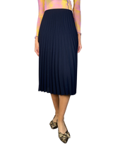 Falda Plizada Azul Marino