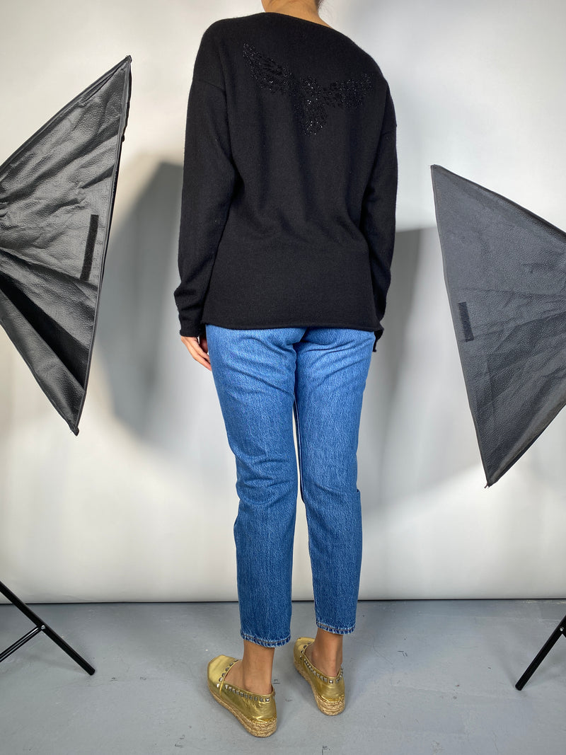 Sweater Cashmere Negro