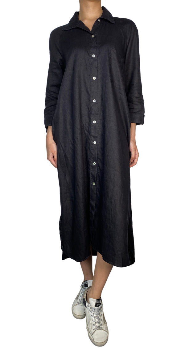 Vestido Camisero De Lino