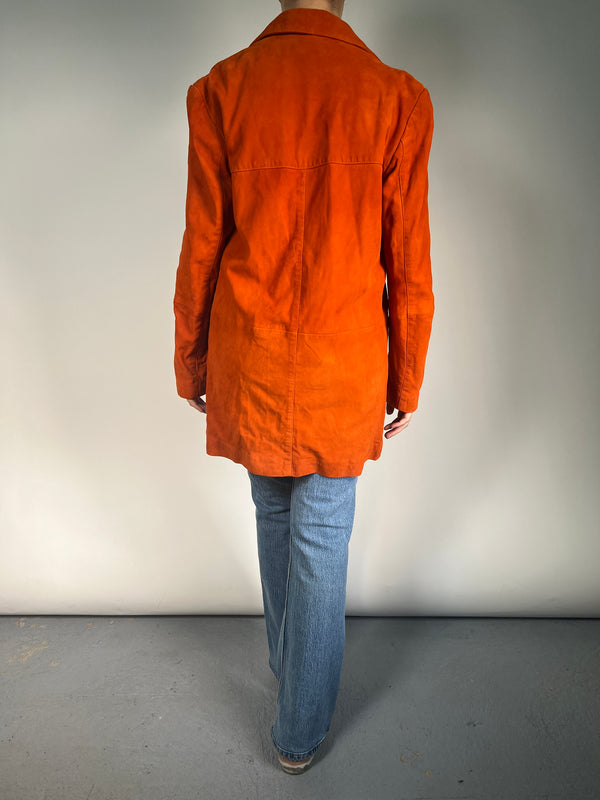 Chaqueta Larga Cuero
