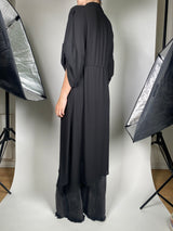 Kimono Negro Transparente