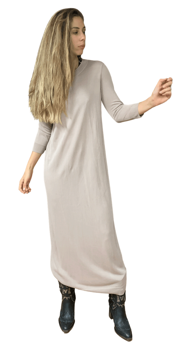 Vestido Maxi Beige