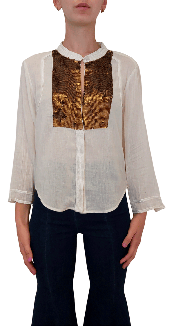 Blusa Gold Sequins