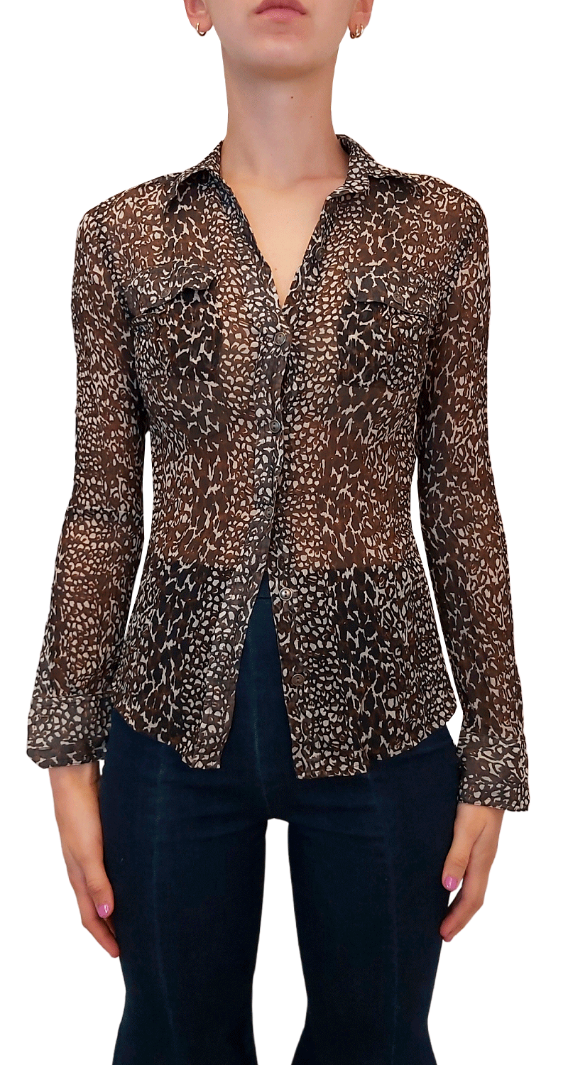 Blusa Seda Traslúcida