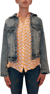 Chaqueta Denim Flor