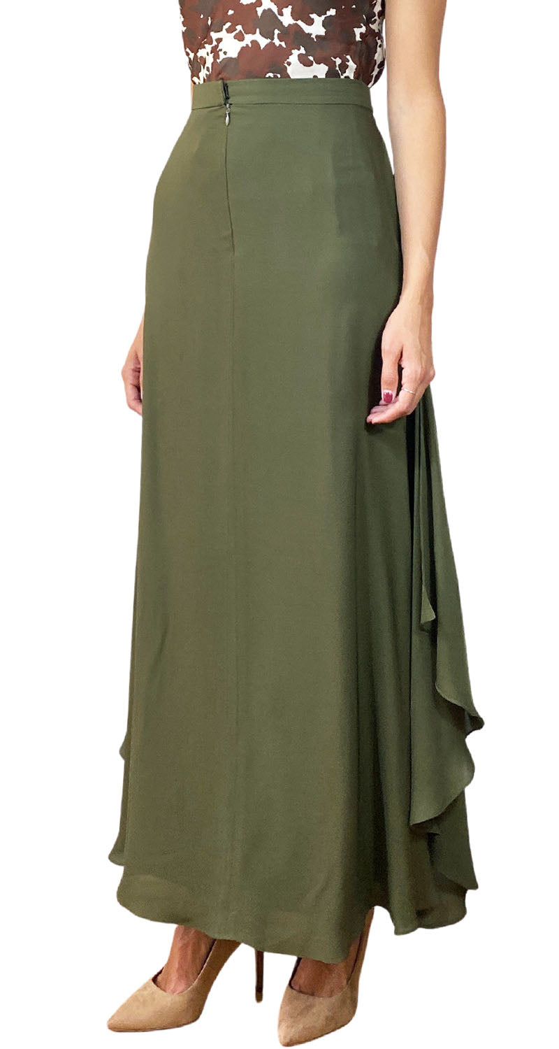 Falda Verde Olivo Ruben Campos – Market People - Main Image