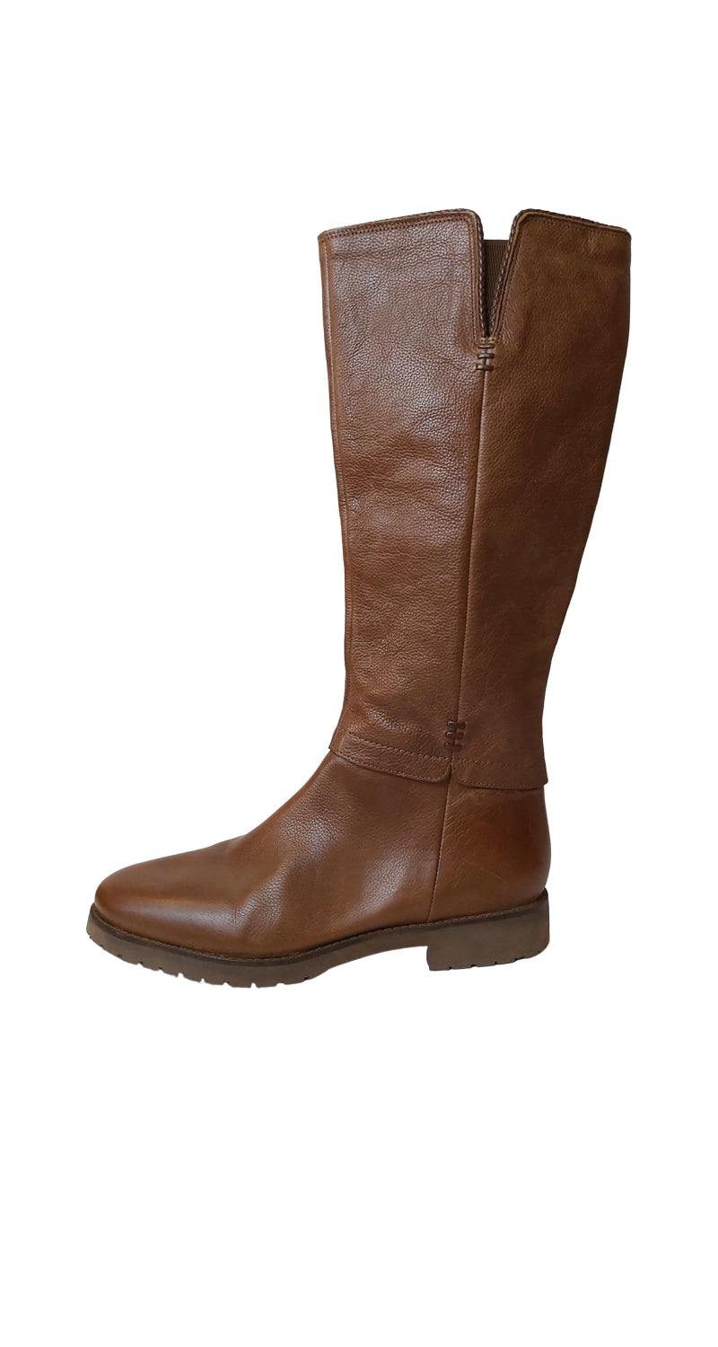 Botas Largas Cuero Café