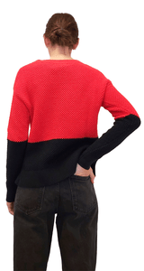 Red - Navy Sweater