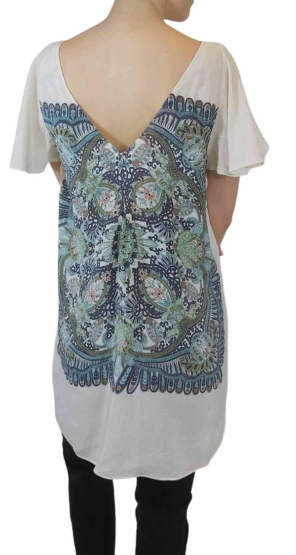 Blusa Seda Estampado Paisley