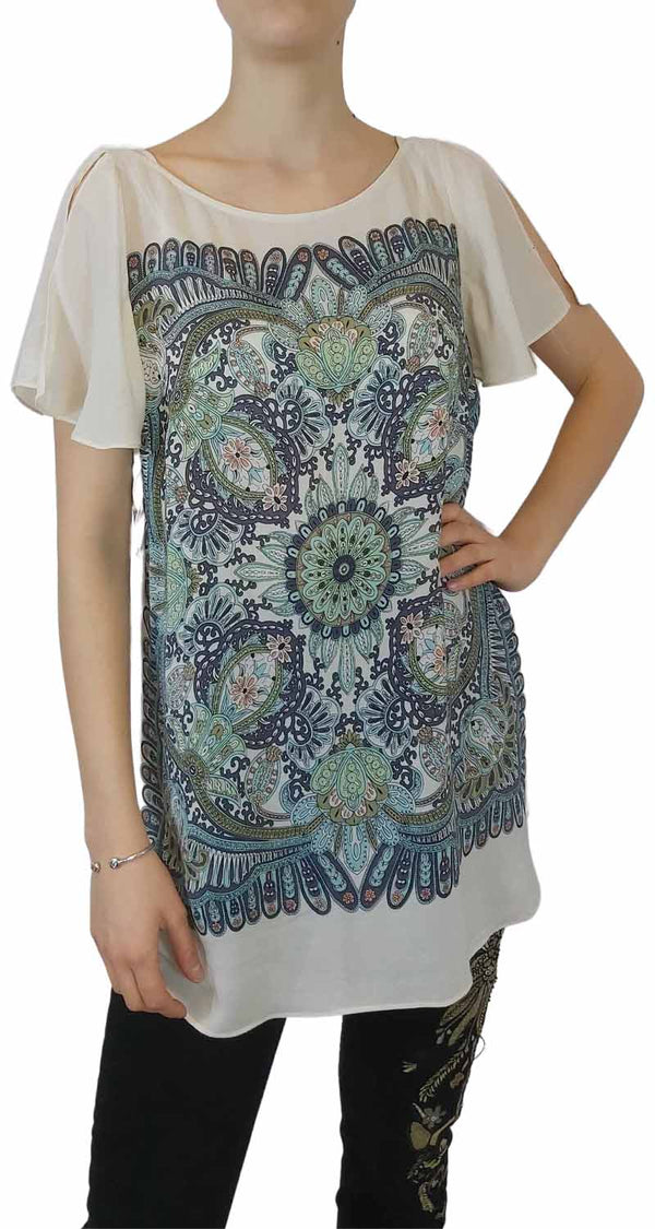 Blusa Seda Estampado Paisley