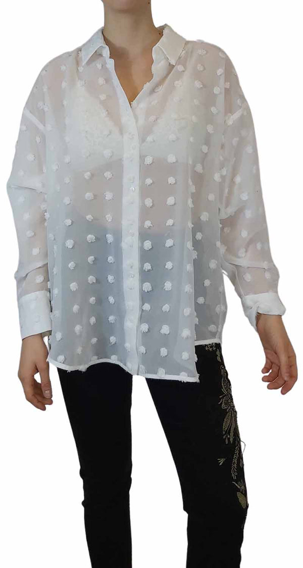 Blusa Polka Dot Relieve