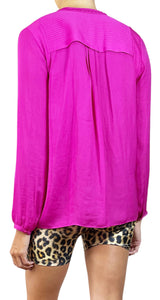 Blusa Fucsia Cordones