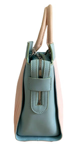 Cartera Engomada Rosa y Celeste