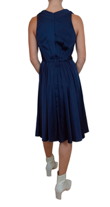 Vestido Plisado Navy
