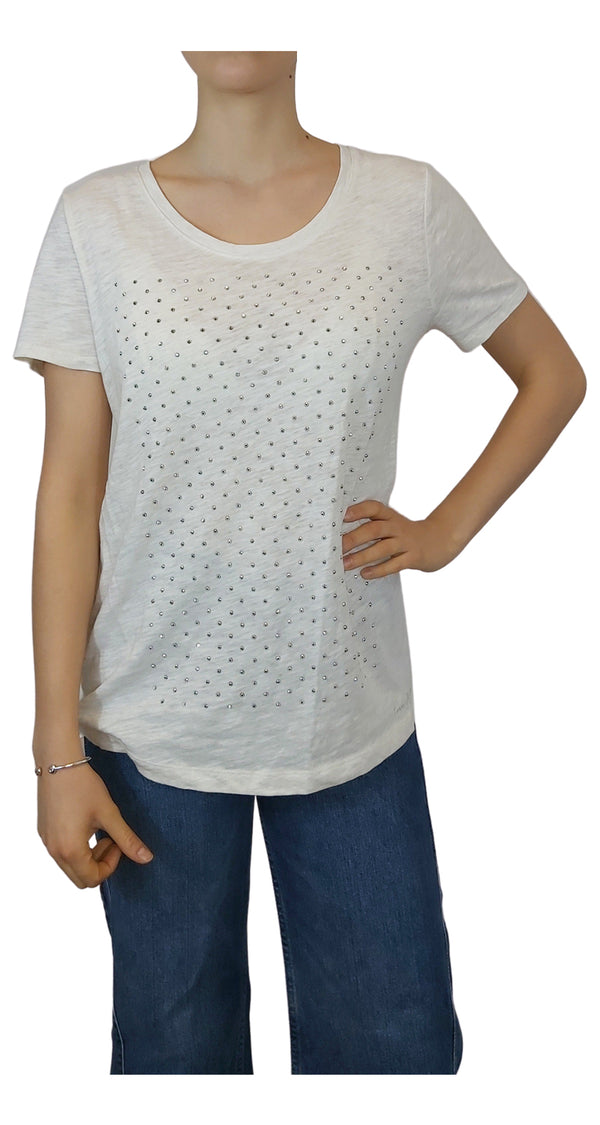 Polera Piedras Plateadas
