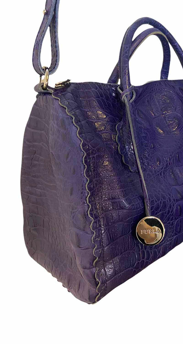 Cartera Azul Reptil
