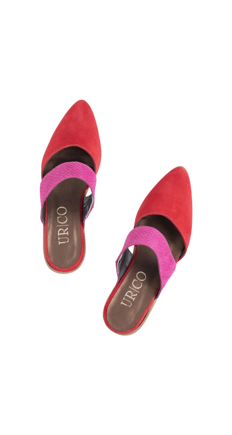 Babuchas Lirio Rojo Fucsia