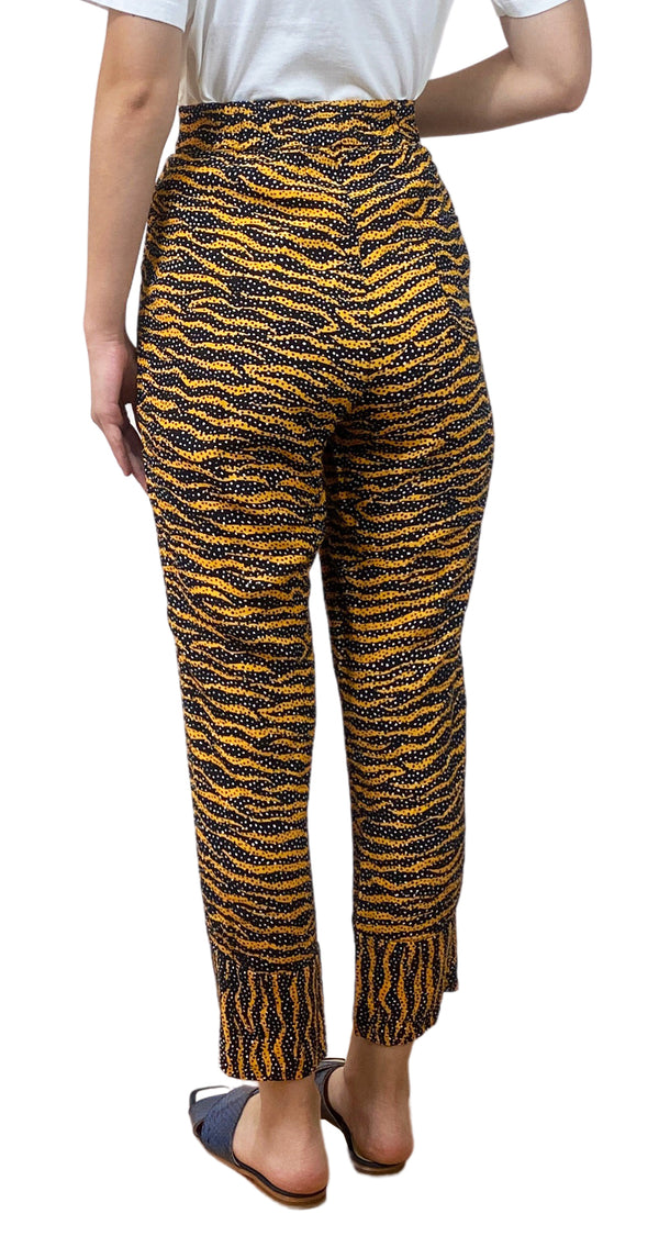 Pantalón Estampado Mostaza