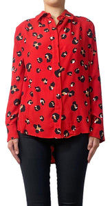 Blusa Roja Animal Print